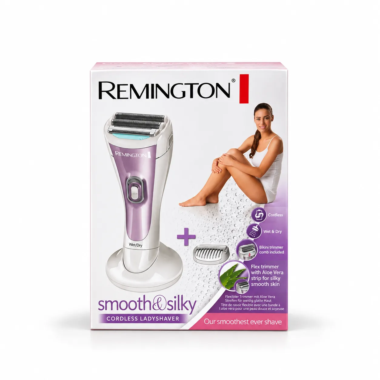 WHB-21803 Remington Smooth & Silky WDF4840 Cordless Wet & Dry Lady Shaver - Image 1
