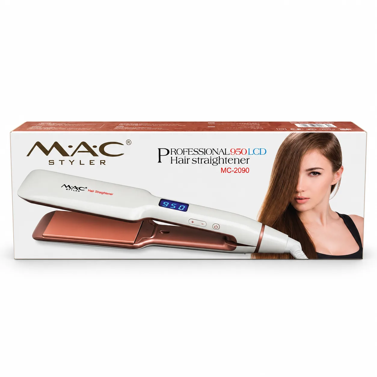 WHB-21903 MAC Styler Professional 950 LCD Hair Straightener MC-2090 - Image 1