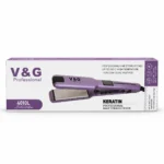 V&G Professional 4010L Keratin Hair Straightener – 250°C, Dual Voltage