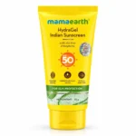 Mamaearth HydraGel Indian Sunscreen SPF 50 PA++++ with Aloe Vera & Raspberry 50g