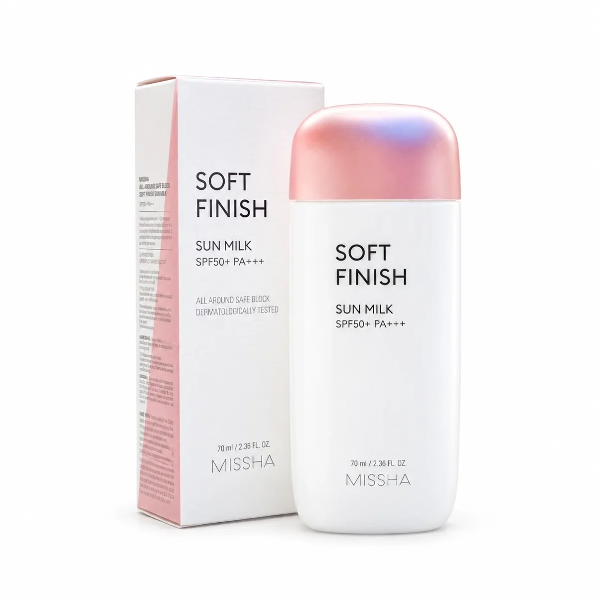 WPS-23253 MISSHA All Around Safe Block Soft Finish Sun Milk SPF50+ PA+++ 70ml - Image 1
