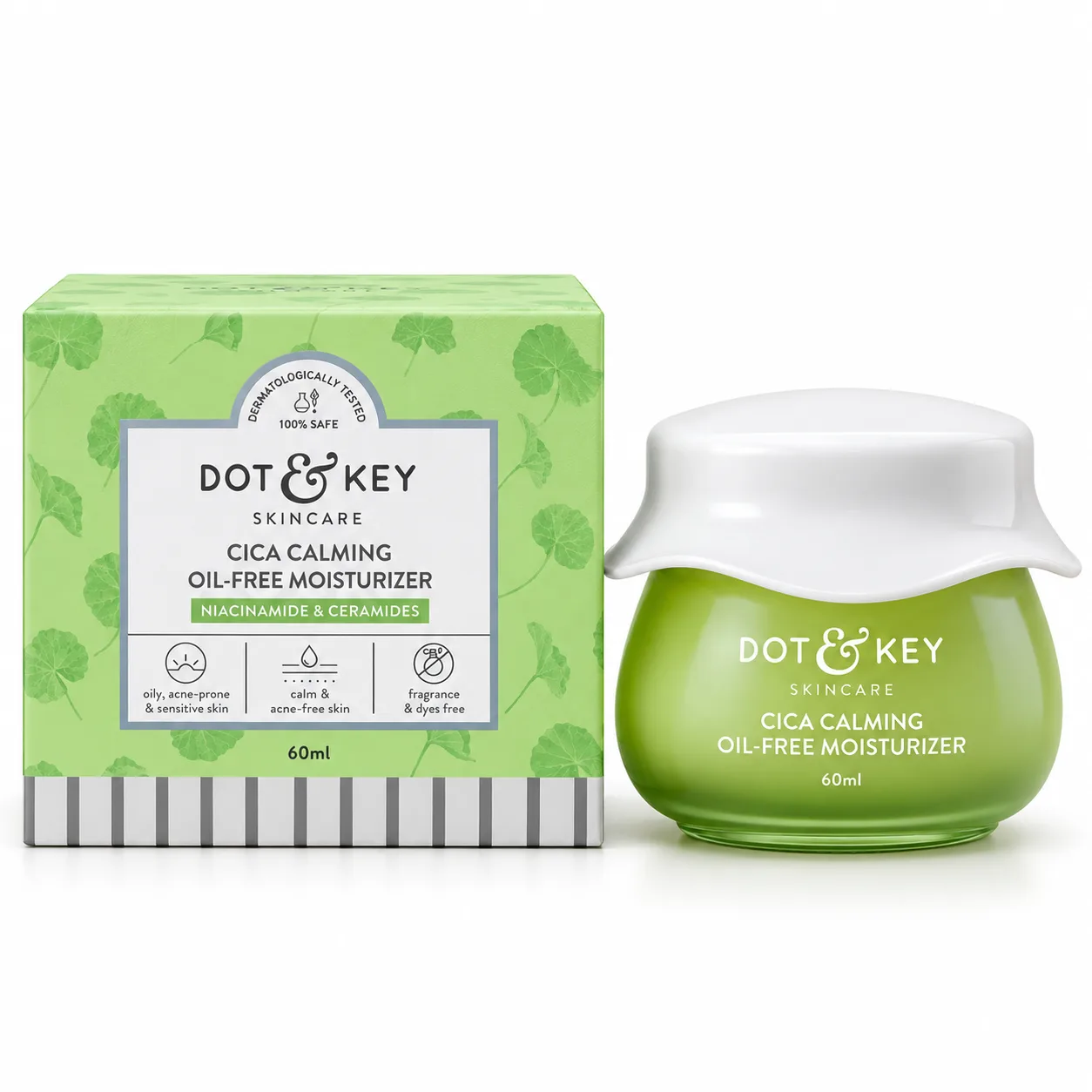 WPS-23701 Dot & Key Cica Calming Oil-Free Moisturizer 60ml - Image 1