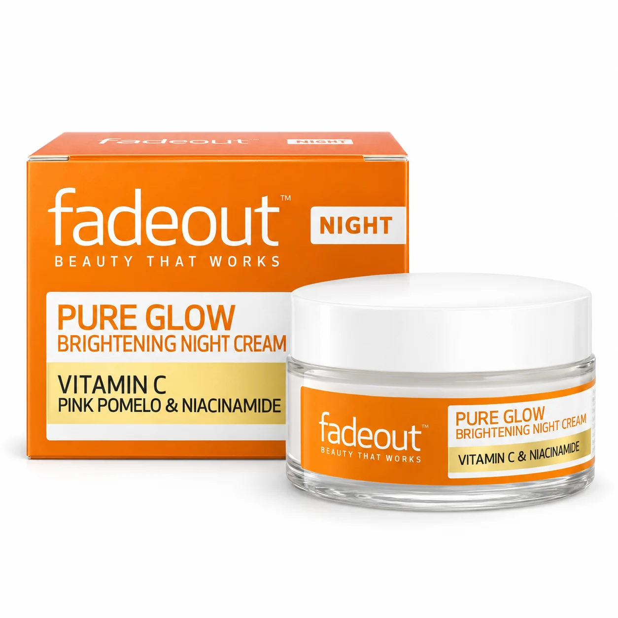 WPS-23805 Fadeout Pure Glow Brightening Night Cream 50ml - Image 1